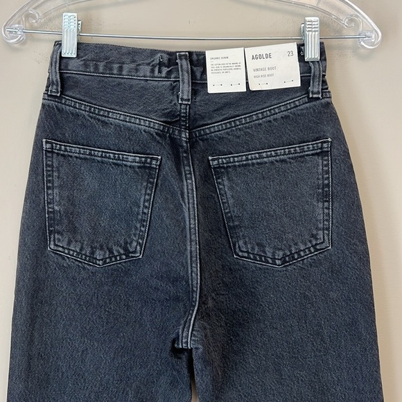 NWT Aritzia AGOLDE High Rise Vintage Boot in Percolate size 23 - Picture 7 of 11